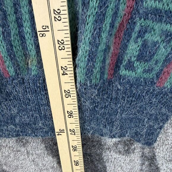 Vtg Mcgregor Fair Isle Nordic Multicolor Aztec Sweater Mock Neck Men's XL USA - Picture 6 of 11